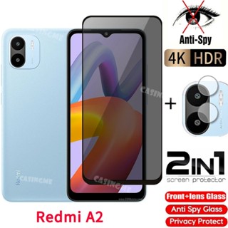 ฟิล์มกระจกนิรภัยกันรอยหน้าจอ ป้องกันการแอบมอง สําหรับ Redmi A2 2023 Redmi A2 A1 2A REDMIA2 2023 4G 5G