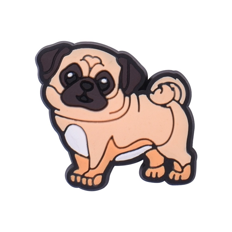 French Bulldog Jibitz croccs Shih Tzu Paw Jibits Charm Pin น่ารัก Pomeranian Dalmatian สุนัข Jibbits Crocks สําหรับผู้หญิงรองเท้า Acessies รองเท้า Charms Pins ตกแต่ง