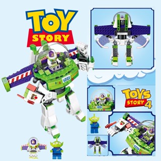 Disney บล็อกตัวต่อ รูปเกราะอวกาศ Toy Story Buzz Lightyear 243 ชิ้น rjr2