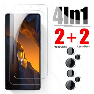 4in1 Protective Glass For Xiaomi PocoF5 Poco F5 Pro 5G Poko Little F5Pro F 5 Pro x4 f4 gt M4 4G Camera Screen Protector Film