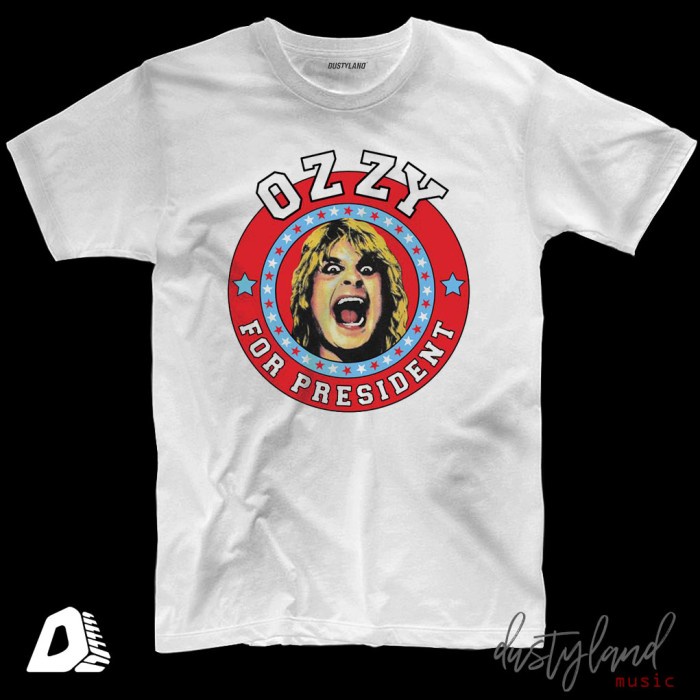 เสื้อยืดวง OZZY OSBORNE - OZZY FOR PRESIDENT