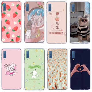 เคสโทรศัพท์ซิลิโคน TPU แบบนิ่ม สําหรับ Galaxy a5 2017 a6 2018 a6 plus 2018 a7 2018