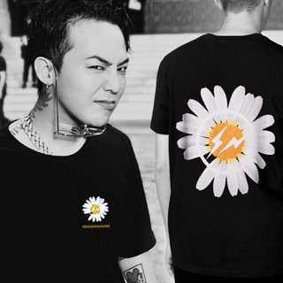 G-DRAGON เสื้อดอกเดซี่ เสื้อสไตล์เกาหลี peace minus one เสื้อผ้าแฟชั่น หญิง แขนสั้น ชาย เสื้อยืดคอกลม เสื้อยืดสตรีท