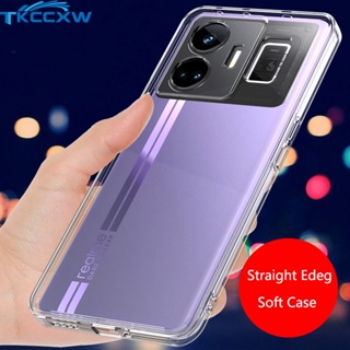 เคสโทรศัพท์มือถือ ซิลิโคนนิ่ม แบบใส ทรงสี่เหลี่ยม กันกระแทก สําหรับ Realme 10 Pro+ C55 C33 C35 GT Neo 5