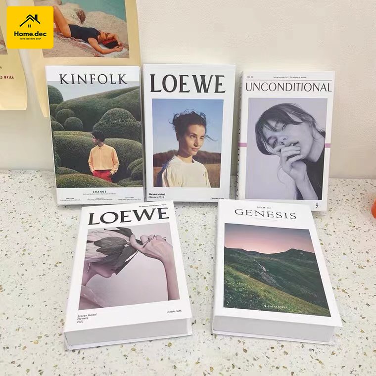 หนังสือปลอม ฉากถ่ายรูป อุปกรณ์ประกอบฉาก พร๊อพถ่ายรูป พร๊อพถ่ายสินค้า คัดลาย ปกแข็ง​ สีสดคมชัด​ มินิมอล 40แบบ#Z-BH