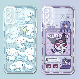 เคสโทรศัพท์มือถือแบบใส กันรอยกล้อง ลายการ์ตูน Melody Kulomi Cinnamoroll สําหรับ Samsung Galaxy A52 A52S A53 A33 A23 A30 A31 A32 A42 A50S A51 A71 A72