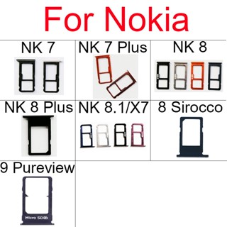 อะแดปเตอร์ถาดซิมการ์ด แบบเปลี่ยน สําหรับ Nokia 7 8 Plus 8.1 X7 8 Sirocco 9