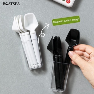 (Boatsea) ช้อนตวงซีลถุงอาหาร สีพื้น 1 ชุด