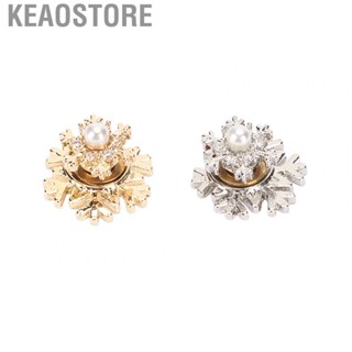 Keaostore Nail Art Decoration  Transit Bead Nail Art Rhinestones Snowflake Shape 2pcs  for Work for Christmas for Outing