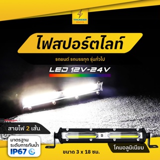 1ชิ้น ไฟสปอร์ตไลท์ LED 12V-24V (ขนาด 7 นิ้ว) แสงสีขาว รถบรรทุก รถยนต์ รถออฟโรด รถมอเตอร์ไซค์ และรุ่นทั่วไป (Skyfall II)