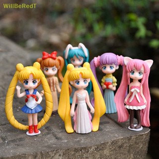 [WillBeRedT] โมเดลฟิกเกอร์ อนิเมะ SAILOR Moon สาวสวย น้ํา น้ําแข็ง ดวงจันทร์ ของเล่น สําหรับตกแต่ง [ใหม่]