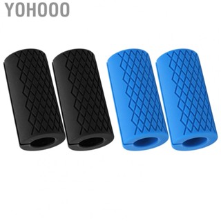 Yohooo Silicone Barbell Grip   Muscle Stimulation Thick Barbell Grips  for Weightlifting for Exercising for Fitness