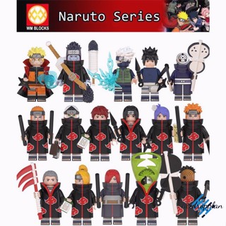 Aird ของเล่นตัวต่อเลโก้ การ์ตูนนารูโตะ Akatsuki Sasuke Itachi Madara Obito WM6105 6106