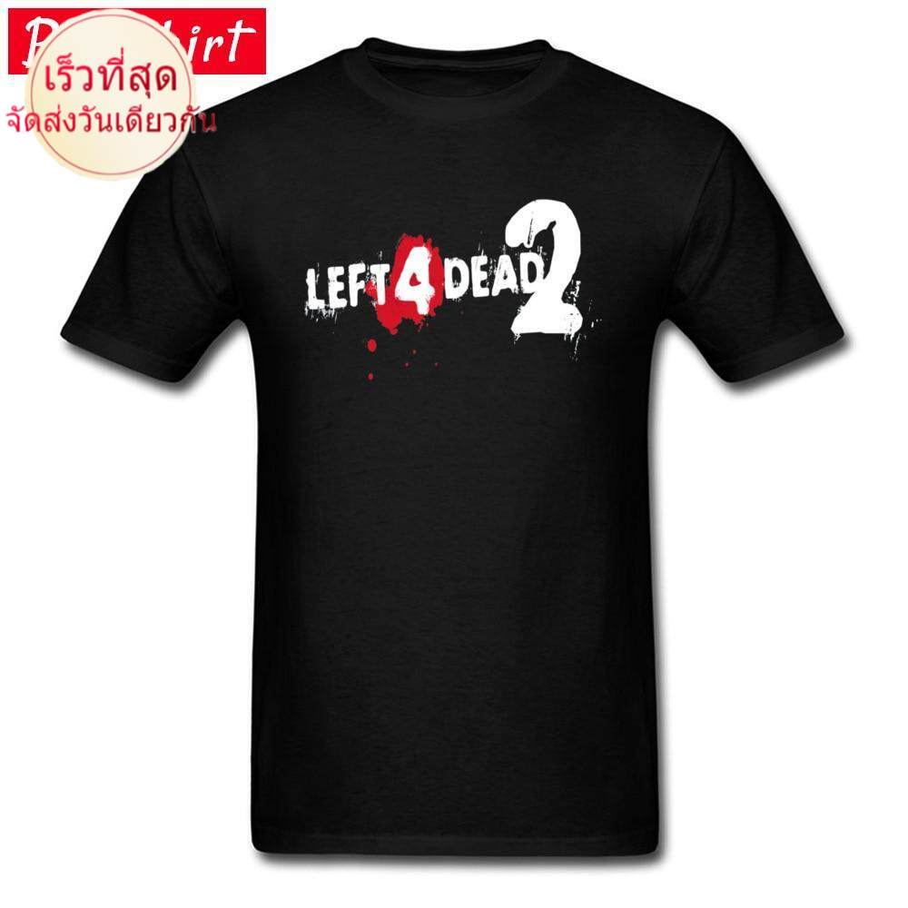เสื้อยืดแขนสั้นThe Walking Dead Zombie Tshirts Left  Dead  Game T Shirt Dark Carnival Dead Center Swamp FeverS-5XL