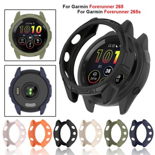 สําหรับ Garmin Forerunner 265 265S 965 F265 F265S F965 เคส TPU นิ่ม ป้องกันหน้าจอ สมาร์ทวอทช์ ป้องกันรอยขีดข่วน เคสกันชน