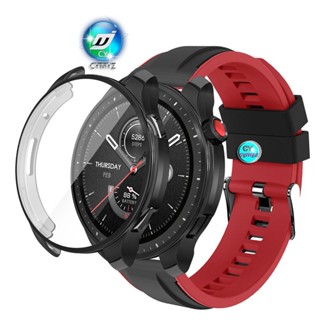 Amazfit GTR 4 GTR 3 pro สายรัดซิลิโคน amazfit GTR3 pro สายรัดข้อมือ amazfit GTR 4 GTR pro เคสป้องกันเต็มหน้าจอ amazfit GTR 4 ตัวป้องกันหน้าจอ