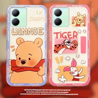 ใหม่ เคสโทรศัพท์มือถือ ซิลิโคนนิ่ม ใส ลายการ์ตูนหมี วินนี่น่ารัก สําหรับ Vivo Y36 Y78 5G Y02t Y02A 2023 Y02t 2023