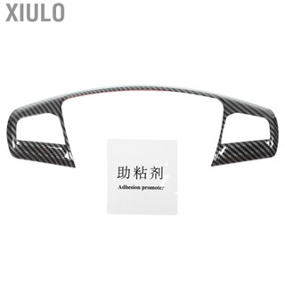 Xiulo Steering Wheel Panel Frame Steering Wheel Trim Wear Resistant Carbon Fiber Style for Automobile Interior Parts