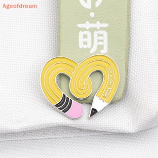 [Ageofdream] ใหม่ เข็มกลัด รูปการ์ตูนหัวใจ สีเหลือง สร้างสรรค์ สําหรับของขวัญ