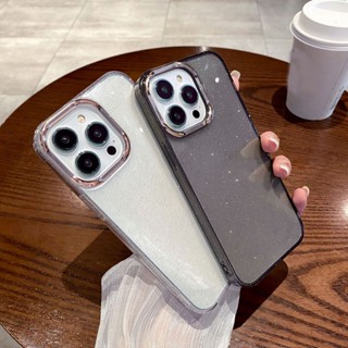 เคสโทรศัพท์มือถืออะคริลิค ป้องกันเลนส์ ประดับกลิตเตอร์ หรูหรา สําหรับ iPhone 13 12 11 14 Pro Max