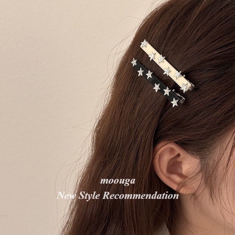 Moouga/ กิ๊บติดผมหน้าม้า รูปดาวน่ารัก สไตล์เกาหลี เครื่องประดับผมหน้าม้า