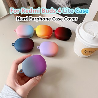 พร้อมส่ง!  สําหรับ Redmi Buds 4 Lite เคสสีพื้น สีฟ้า &amp; ไล่ระดับสี สําหรับ Redmi Buds 4 Lite เคสหูฟัง แบบแข็ง