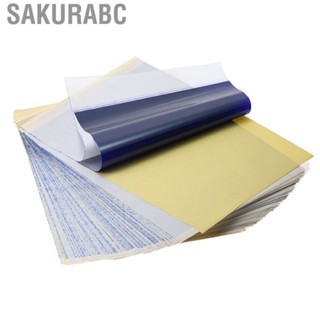 Sakurabc A4 Tattoo Transfer Paper  Clear Printing Tattoo Transfer Paper Template 4 Layers 100Pcs  for Beginners for Home