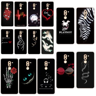 H7 Huawei Mate 9 lite เคส TPU นิ่ม ซิลิโคน ป้องกัน เคสโทรศัพท์ เคสโทรศัพท์ สีดํา