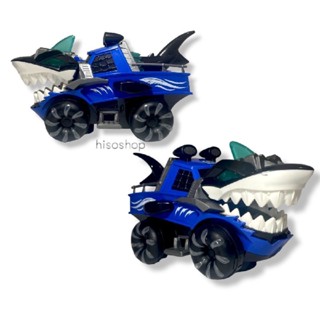 SHARK CHARIOT ปลาฉลามงับ รถปลาฉลามติดล้อ ใส่ถ่านวิ่งชนถอย มีเสียง มีไฟ สีสันสวยงาม สุดเท่ห์