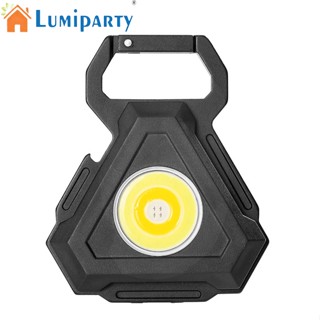 Lumiparty ไฟฉาย Led ขนาดเล็ก 7 โหมด แบบพกพา เบาพิเศษ ชาร์จ Usb พวงกุญแจ ไฟทํางาน พร้อมแม่เหล็กที่แข็งแกร่ง