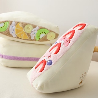 หมอนตุ๊กตานุ่ม รูปการ์ตูนอนิเมะ Cinnamoroll Kuromi My Melody Fruits Sandwich น่ารัก เหมาะกับของขวัญ สําหรับตกแต่งโซฟา