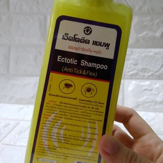 ECTOTIC,ECTODERM แชมพูสำหรับสุนัขและแมว ลดอาการคัน ปัณหาผิวหนัง และกกำจัดเห็บหมัด ขนาด 325 ml.