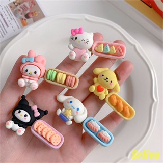 กิ๊บติดผม ลายการ์ตูน Sanrio Snack Cinnamon Dog สีแคนดี้ สวยหรู เครื่องประดับ สําหรับเด็กผู้หญิง