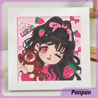 【Panpan】DIYครอสติสคริสตัล ภาพติดเพชรพร้อมกรอบรูป diamond painting ของขวัญคู่ ของขวัญวันเกิดสำหรับแฟน