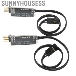 Sunnyhousess Third Channel RC Light Control Switch  Breathing Mode Easy To Use 2pcs RC Car Light Receiver Cord  for Model Car