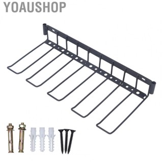 Yoaushop Tool Rack Wall Mount Large  Space Saving Power Tools Organizer Alloy Steel for Garage