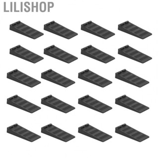 Lilishop Door Stopper  Small Plastic 20 Pcs Door Stop Wedge Stable Drill Free Noise Eliminating  for Home