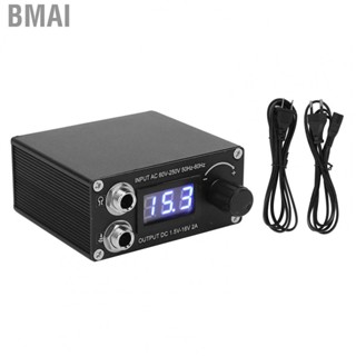 Bmai Portable Tattoo Power Supply Aluminium Alloy Professional Digital LCD Tattoo Power Source with Tattoo  Cords for Tattooist