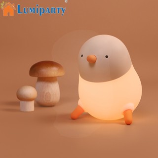 Lumiparty โคมไฟกลางคืน Led รูปการ์ตูนไก่ ปรับความสว่างได้ 3 ระดับ สําหรับตกแต่งห้องนอนเด็ก