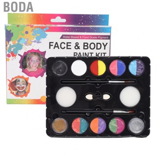 Boda Face Paint Kit Gentle 2 Glitter  Dries Quickly Easy To Apply Body Paint Kit for Parties for Christmas for Adult