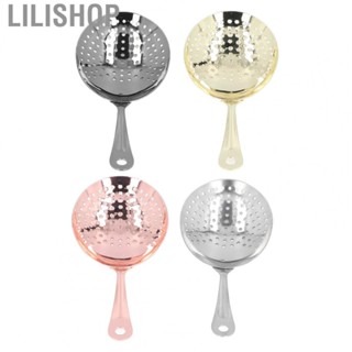 Lilishop Cocktail Strainer Stainless Steel Efficient Bar Strainer Elegant Comfortable for Bars