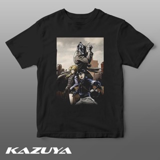 เวรเอ้ย  แขนสั้นcrew neck DV-0070 เสื้อยืด ลาย No Guns Life Poster - Anime MangaS-XXXXL