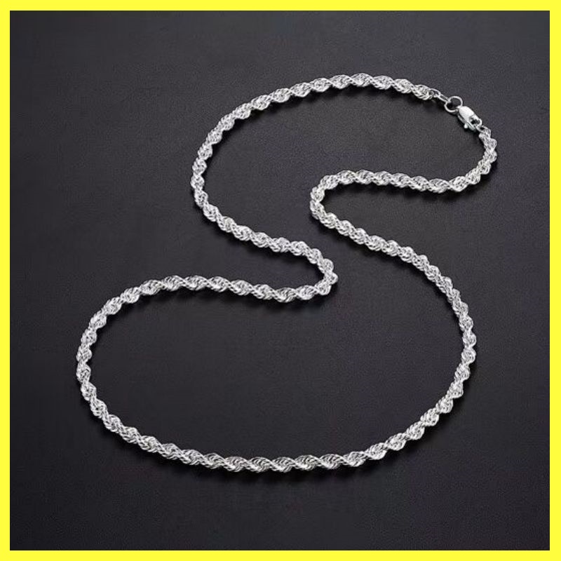 DFS เก่า เฟิงเซียง 51สร้อยคอเงินแท้ชายสร้อยคอเงินพรีเมี่ยมเงินแท้สร้อยคอเงินแท้ขนาดปรับฟรีเครื่องประ