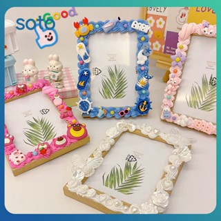 ♫Sanrio 5นิ้วกรอบรูปตารางกรอบครีมกาวเด็กโฮมเมด Diy วัสดุเครื่องประดับอุปกรณ์เสริมแพคเกจ Handmade