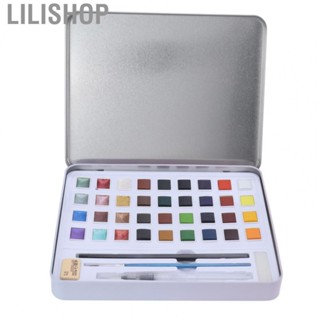 Lilishop Watercolor  Set 36 Colors Metallic Water Soluble Healthy Odorless DIY Ma