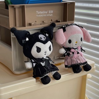 SANRIO ตุ๊กตายัดนุ่น การ์ตูนอนิเมะ Kuromi Little Devil Kawali Lolita Melody ขนาด 12 ซม. เหมาะกับของขวัญวันเกิด สําหรับเด็ก