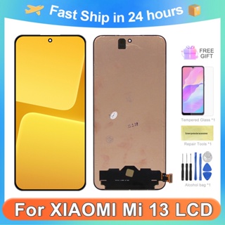 สําหรับ Xiaomi Mi 13 Original 6.36 "; หน้าจอสําหรับ Xiaomi 13 2211133แผงหน้าจอสัมผัสดิจิทัล LCD แบบเปลี่ยน