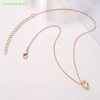 Peacellow สร้อยคอโซ่ จี้รูปกระต่าย สีทอง เรียบง่าย สไตล์ยุโรป และอเมริกา แฟชั่นสําหรับผู้หญิง TH