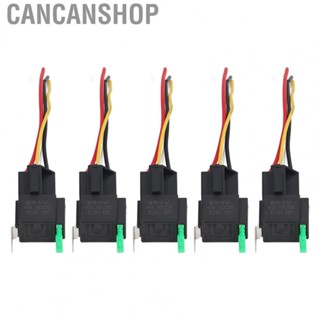 Cancanshop Automotive Relay  ABS Copper 4 Pin 5Pcs Car Relays  for Replacement