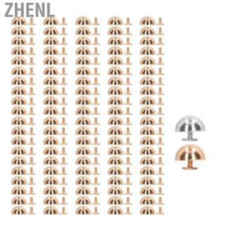 Zhenl Round Head Stud Electroplated Alloy 100 Set Leather Craft Rivets for Leather